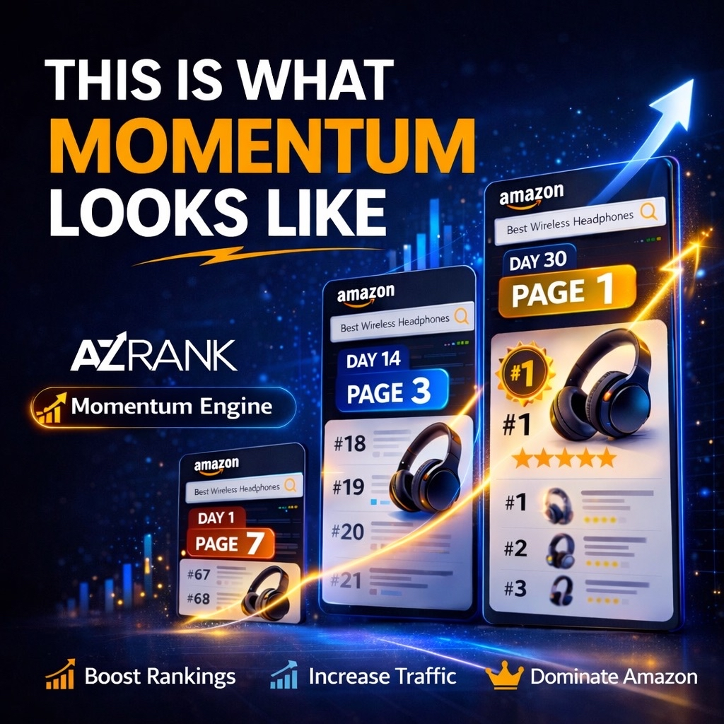 AZ Rank marketplace momentum illustration
